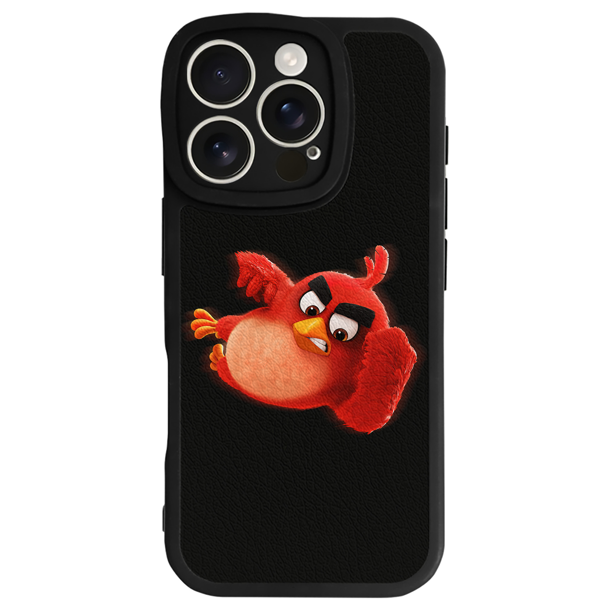 （画像用） Angry Birds アングリーバード 【iPhone 16シリーズ対応】シリコンスマホケース（レザー調） 材質：シリコン